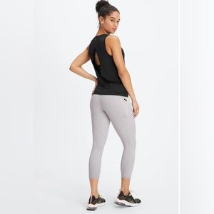 Fabletics Black open back Tank Top